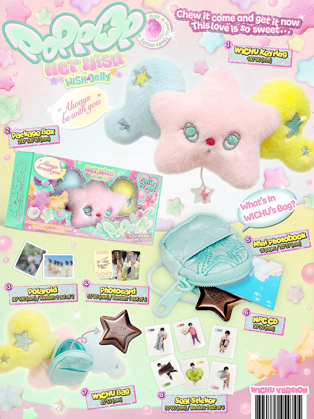 NCT WISH WICHU ウィチュ アルバム NCT WISH - 2nd mini album [POPPOP] (WICHU ver.) (SMART ALBUM